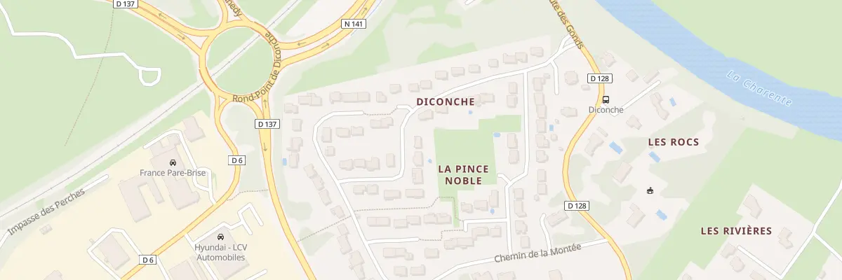 Plan du 15 Rue de la Combe du Moulin à Saintes