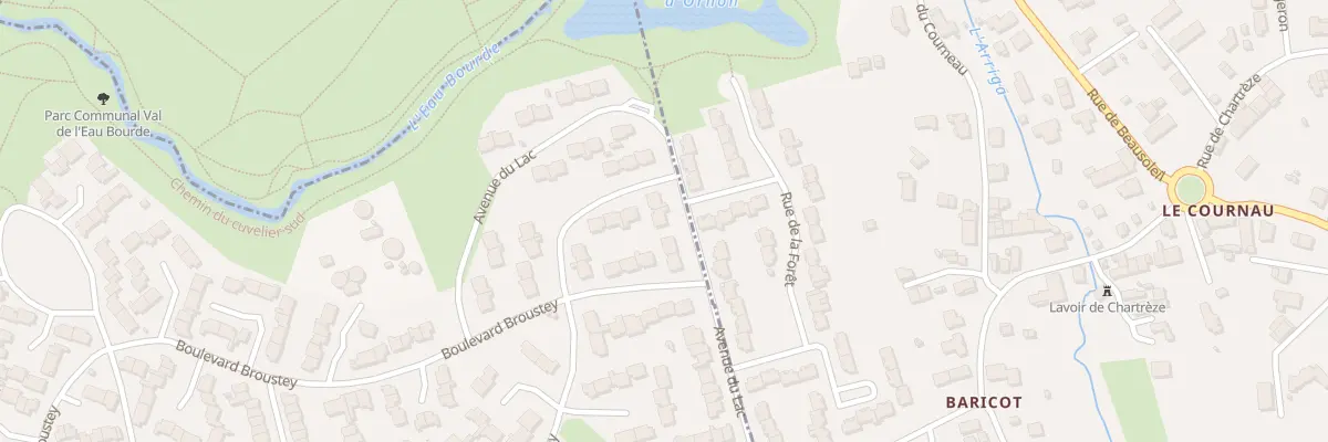 Plan du 21 Av du Lac à Canéjan