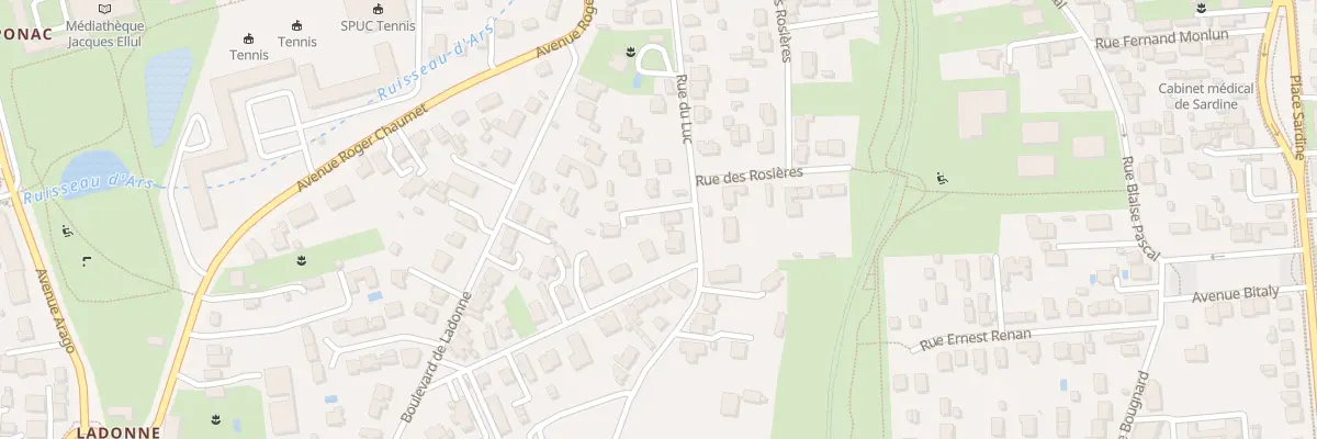 Plan du 20 Rue du Luc à Pessac