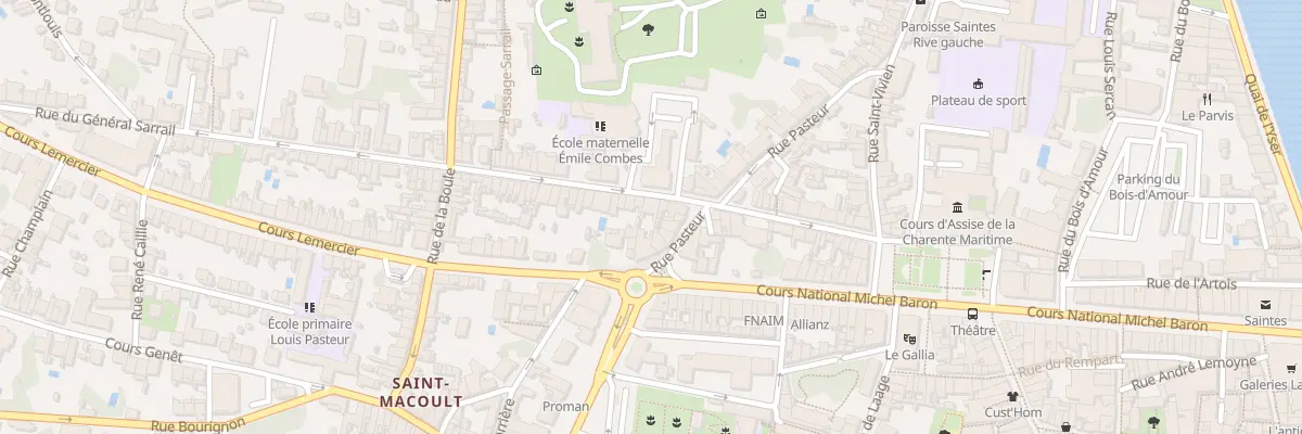 Plan du 23 Rue du Général Sarrail à Saintes