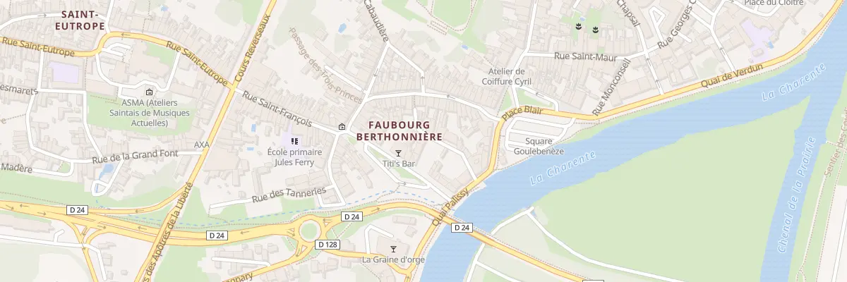 Plan du 7 Rue Blanloeil à Saintes