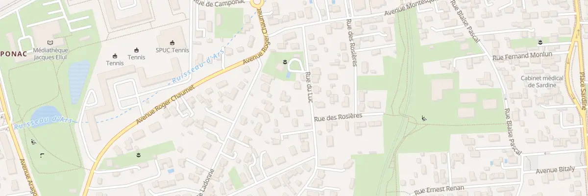 Plan du 12 Rue du Luc à Pessac