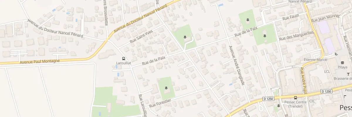 Plan du 22 Rue de la Paix à Pessac