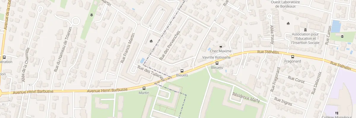 Plan du 5 Rue des Mimosas à Bordeaux