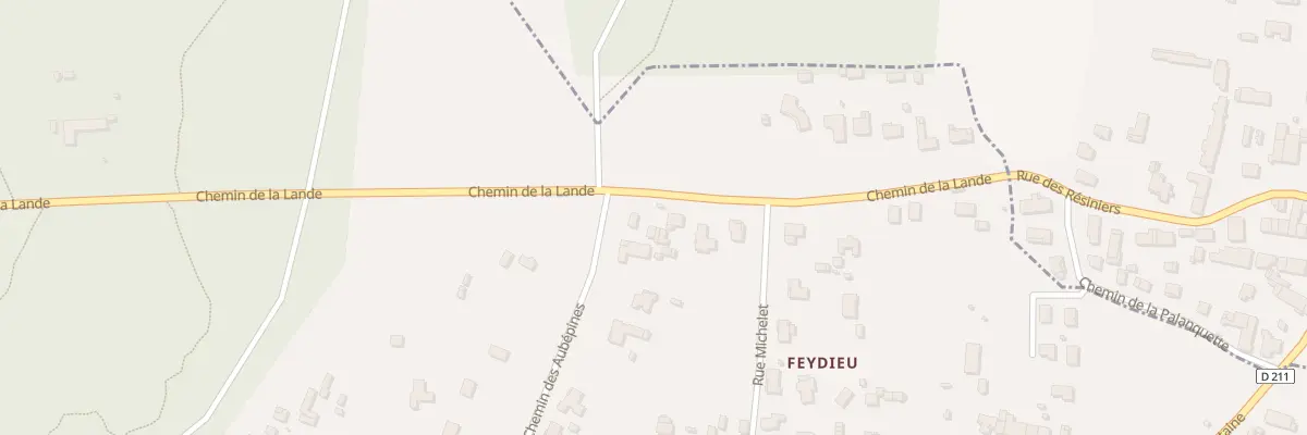 Plan du 299 Che de la Lande au Pian-Médoc
