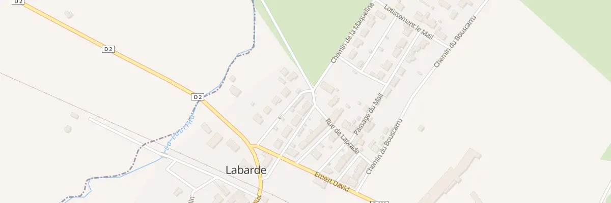 Plan du 7 Rue Ernest David à Labarde
