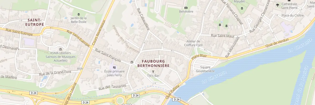 Plan du 39 Rue Berthonniere à Saintes