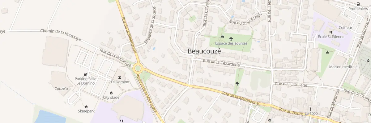 Plan du 14 Rue du Calvaire à Beaucouzé