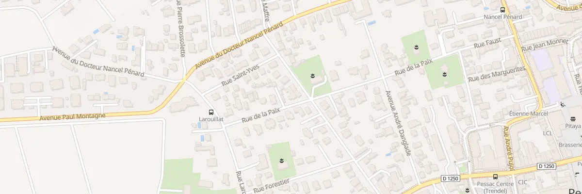 Plan du 21 Rue de la Paix à Pessac