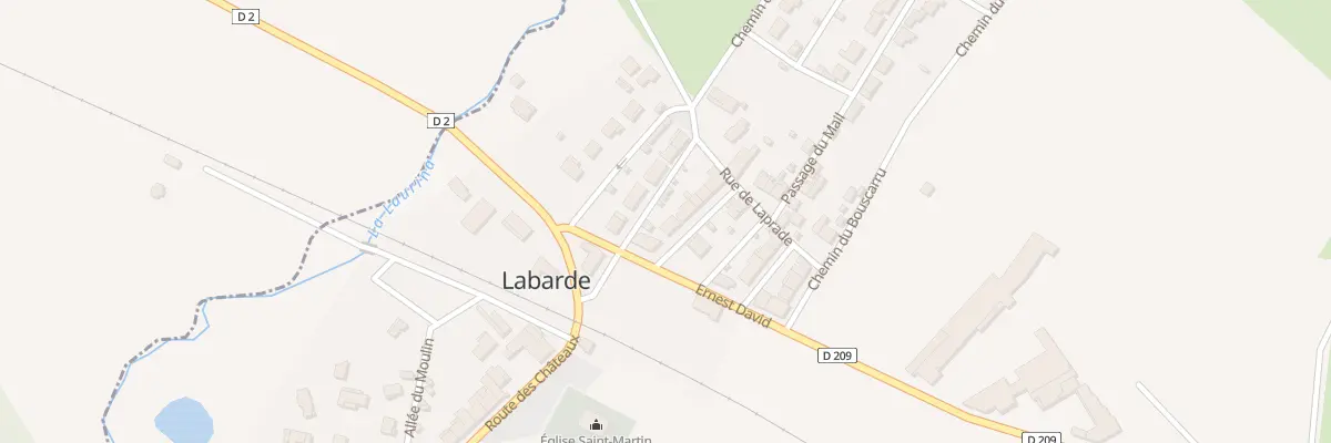 Plan du 1 Rue Jean Bouchet à Labarde