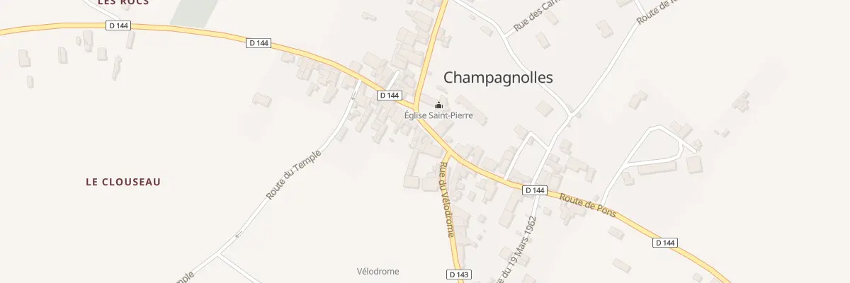 Plan du 6 Rue Edgard Moulineau à Champagnolles