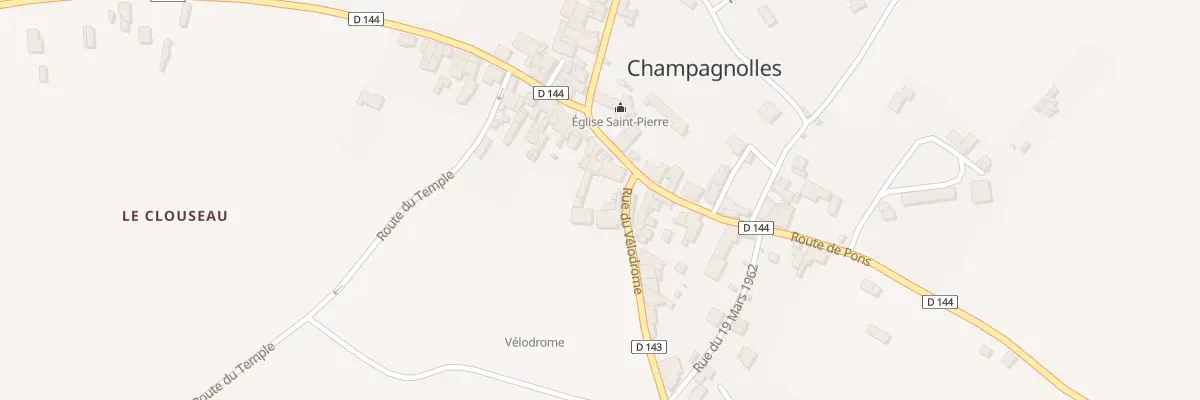 Plan du 8 Rue Edgard Moulineau à Champagnolles