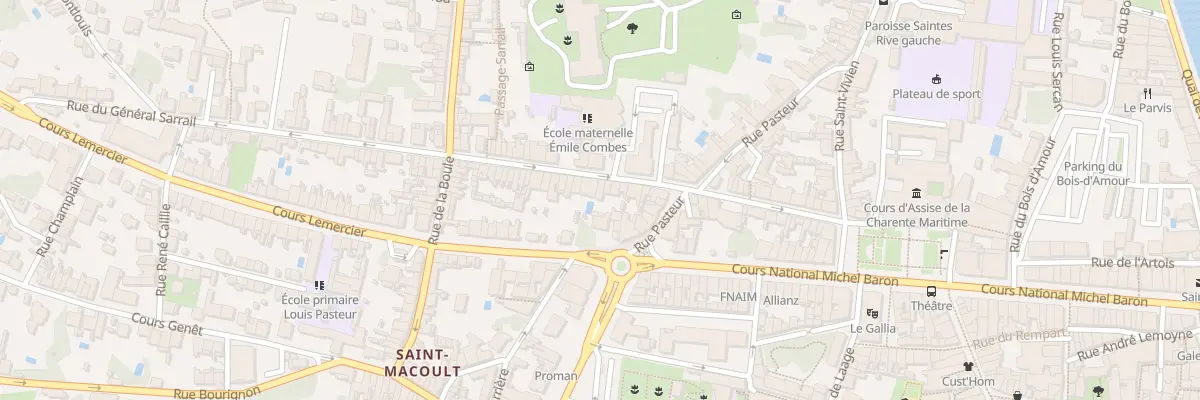 Plan du 33 Rue du Général Sarrail à Saintes
