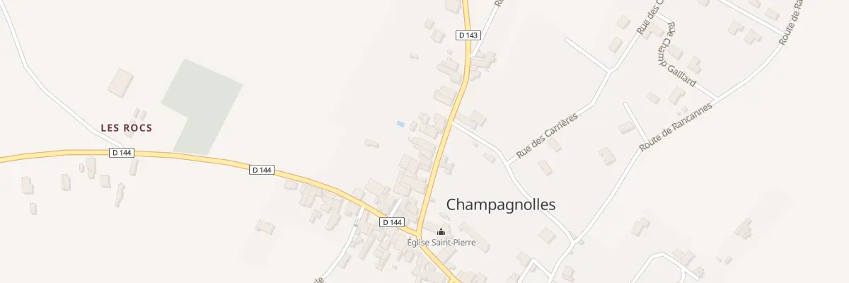 Plan du 13 Rte de Gémozac à Champagnolles