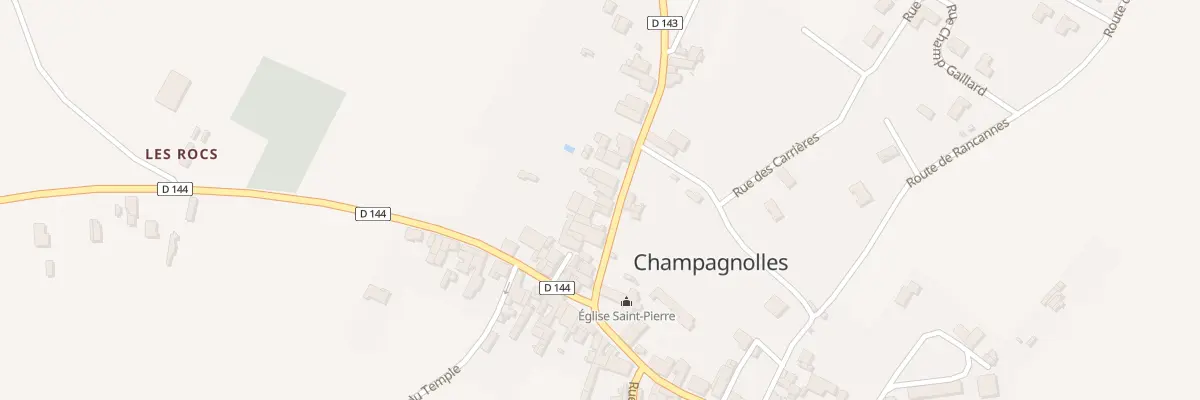 Plan du 9 Rte de Gémozac à Champagnolles