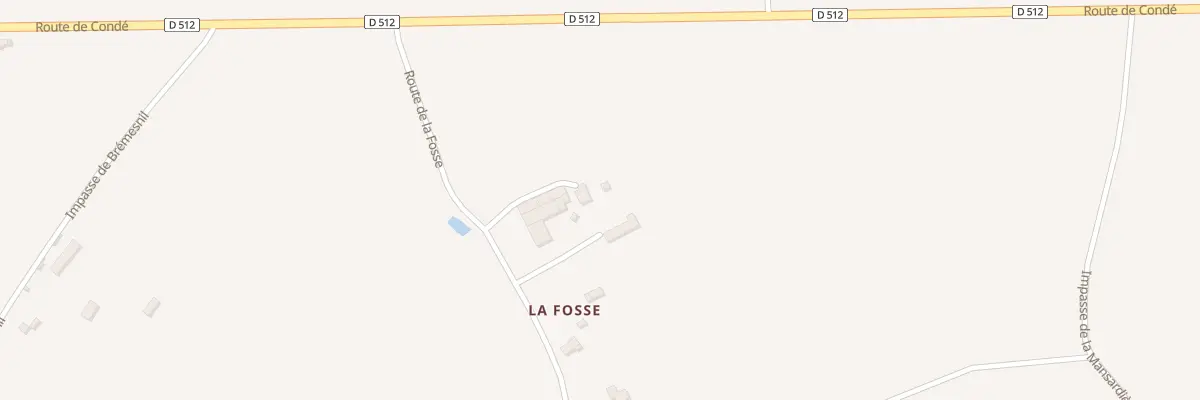 Plan du 1 Rte de la Fosse - Vassy à Valdallière