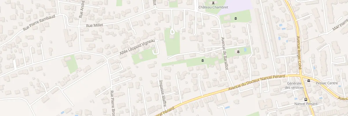 Plan du 10T Av de Baraillot à Pessac