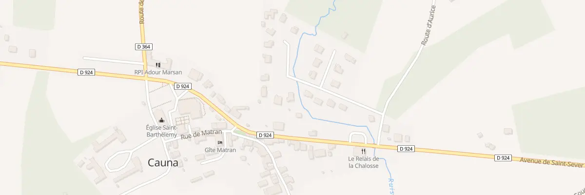 Plan du 55 Av de Leste à Cauna