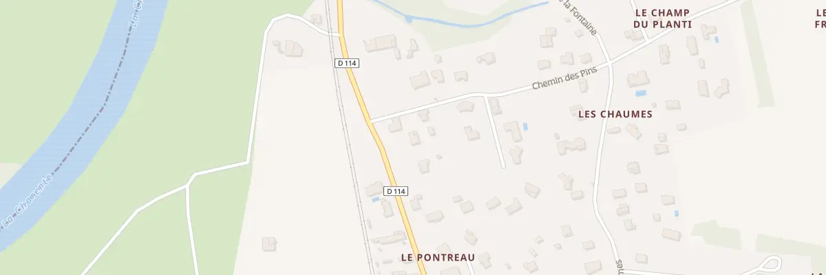 Plan du 194 Rte du Val de Charente à Bussac-sur-Charente