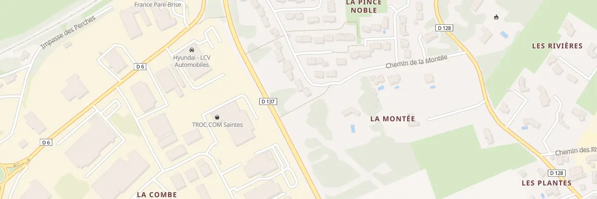 Plan du 7 Che de la Montée à Saintes