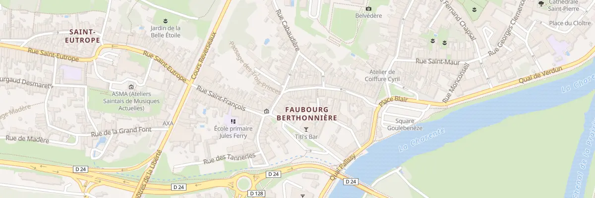 Plan du 49 Rue Berthonniere à Saintes