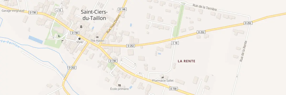 Plan du 12 Rue Louise Robert à Saint-Ciers-du-Taillon