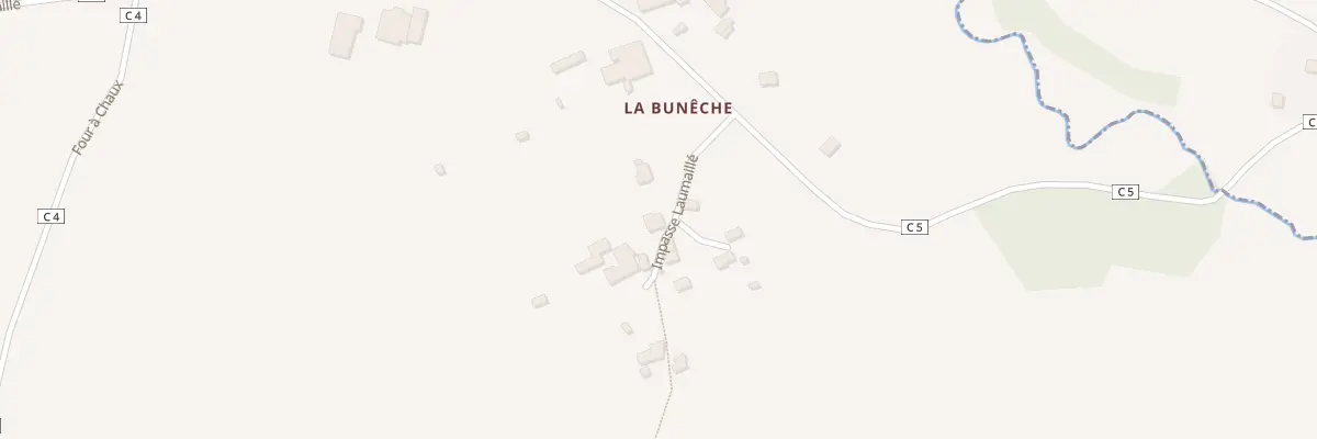Plan de La Buneche à Saint-Bômer-les-Forges