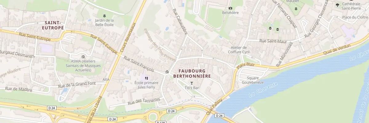 Plan du 51 Rue Berthonniere à Saintes