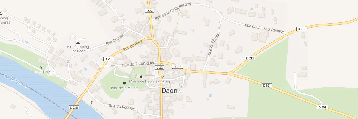Plan du 5 Rue du Docteur Couffon à Daon