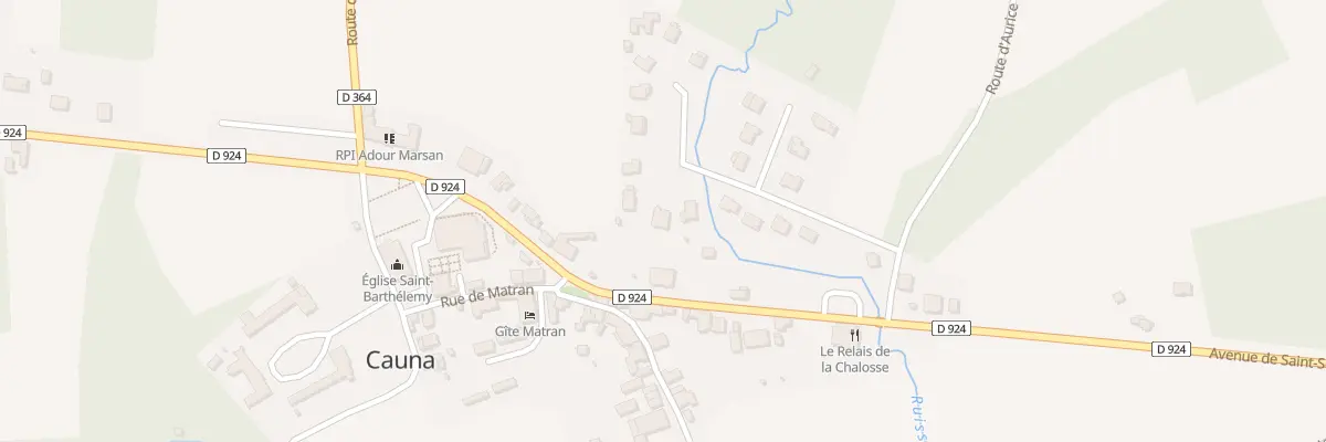 Plan du 57 Av de Leste à Cauna