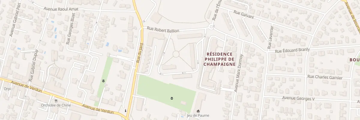 Plan du 9001 Rue Robert Ballion à Mérignac