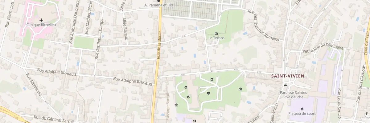 Plan du 56 Rue Albin Delage à Saintes