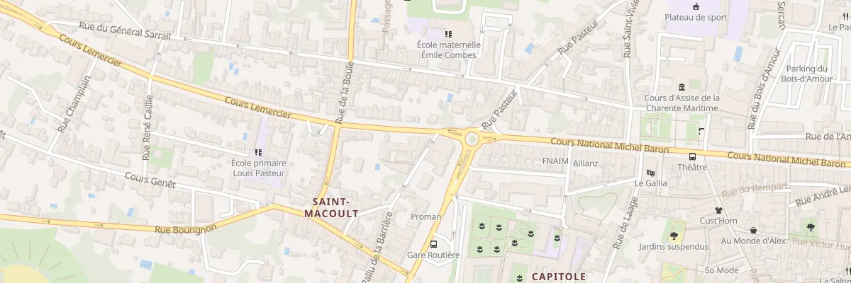 Plan du 41 Rue Pallu de la Barrière à Saintes