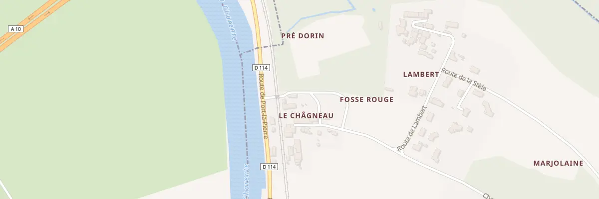 Plan du 4 Rte du Chagneau à Saint-Vaize