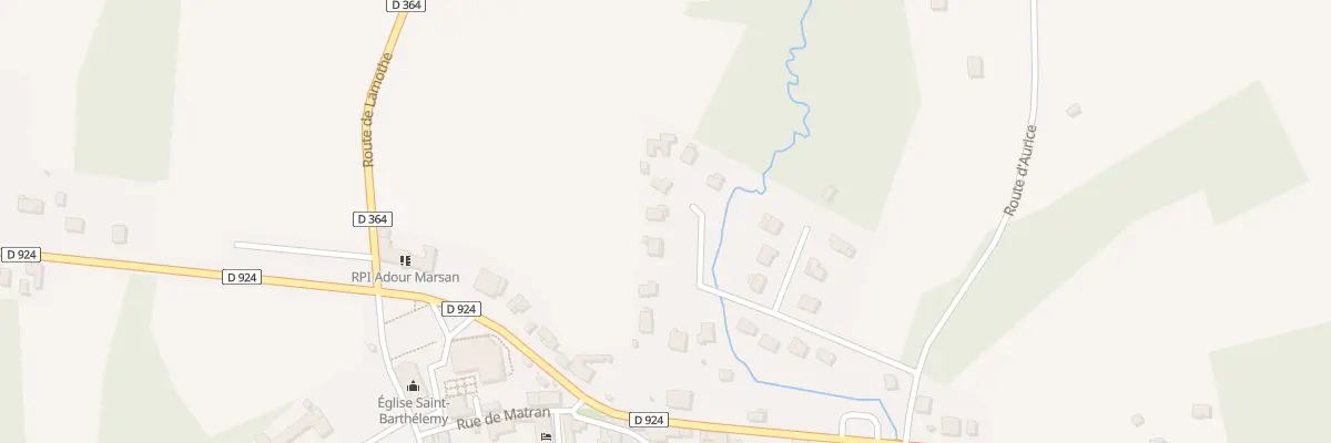 Plan du 97 Av de Leste à Cauna