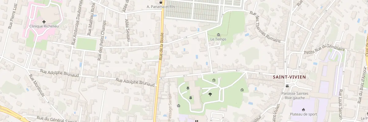 Plan du 58 Rue Albin Delage à Saintes