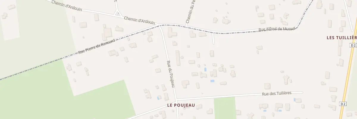 Plan du 57A Rue du Poujeau à Blanquefort