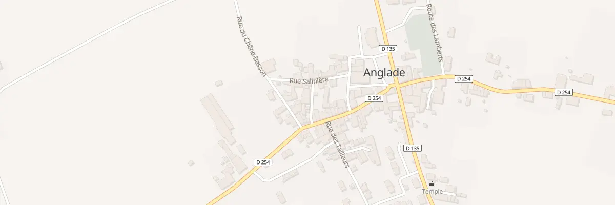 Plan du 131 Le Bourg-ouest à Anglade