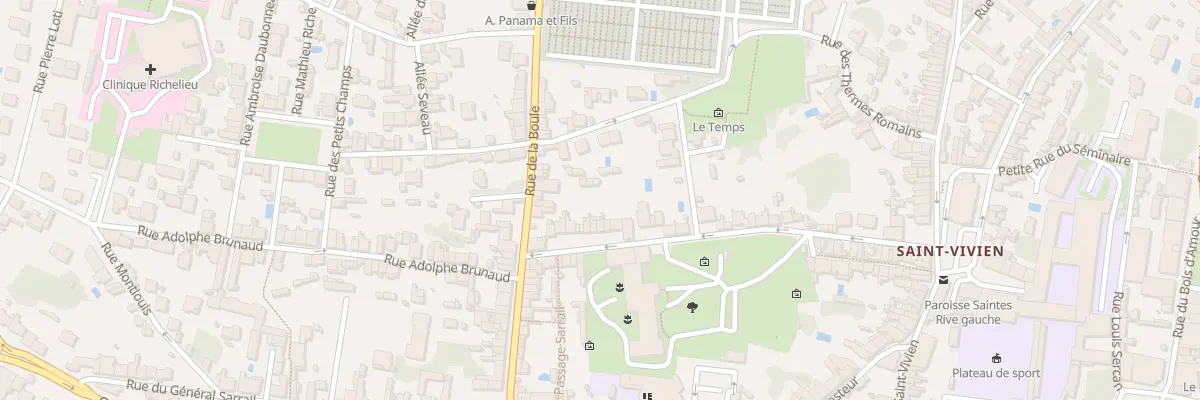 Plan du 60 Rue Albin Delage à Saintes
