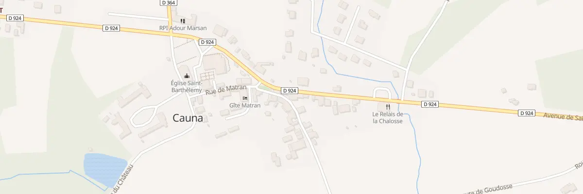 Plan du 246 Av de Saint-sever à Cauna