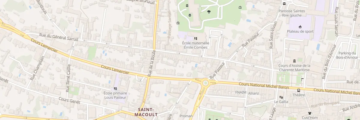 Plan du 49 Rue du Général Sarrail à Saintes