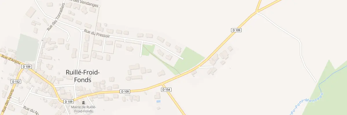Plan du 18 Rue du Pressoir à Ruillé-Froid-Fonds