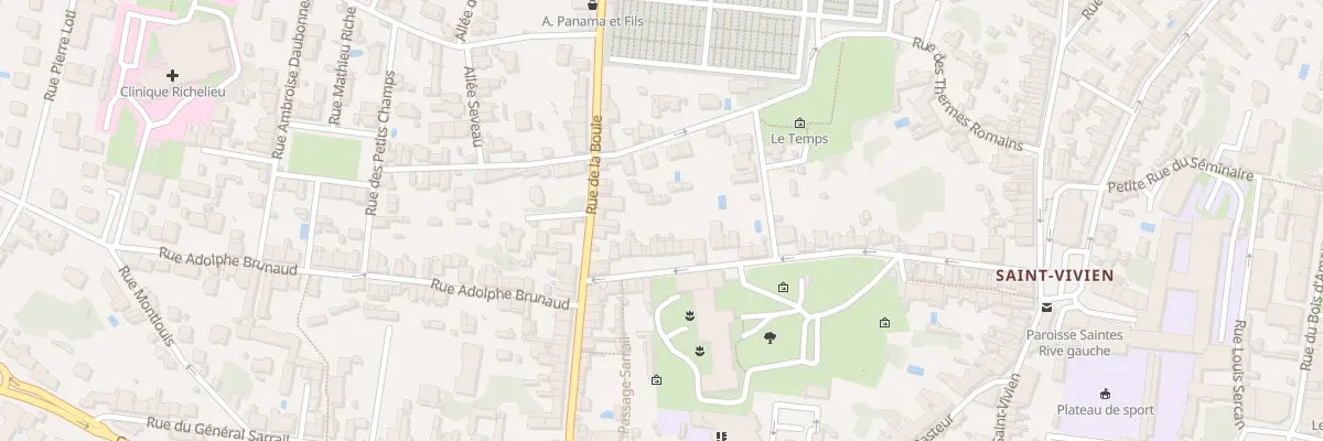 Plan du 62 Rue Albin Delage à Saintes