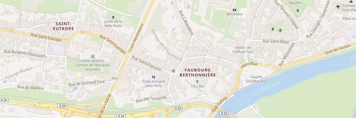 Plan du 58 Rue Berthonniere à Saintes