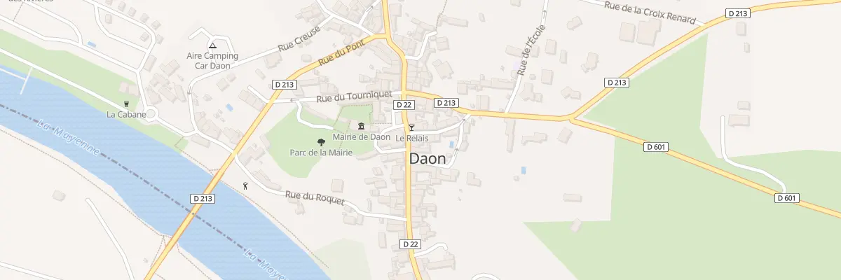 Plan du 2 Rue Abbe Bernier à Daon