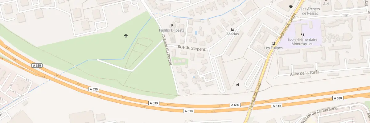 Plan du 35Q Av du Pontet à Pessac
