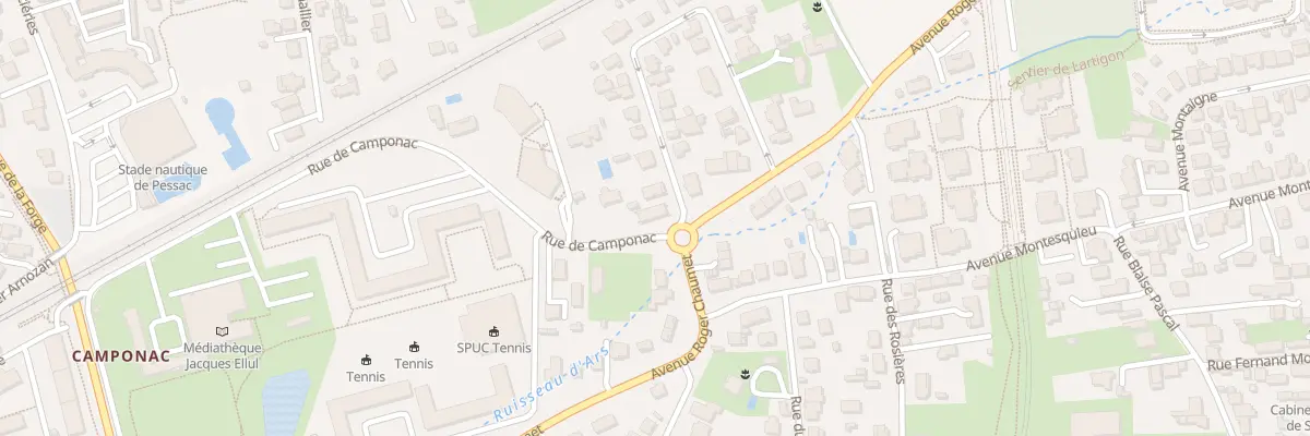 Plan du 2 Rue Camponac à Pessac