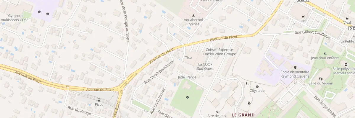 Plan du 3 Rue Sarah Bernhardt à Eysines