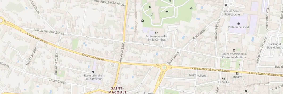 Plan du 55 Rue du Général Sarrail à Saintes