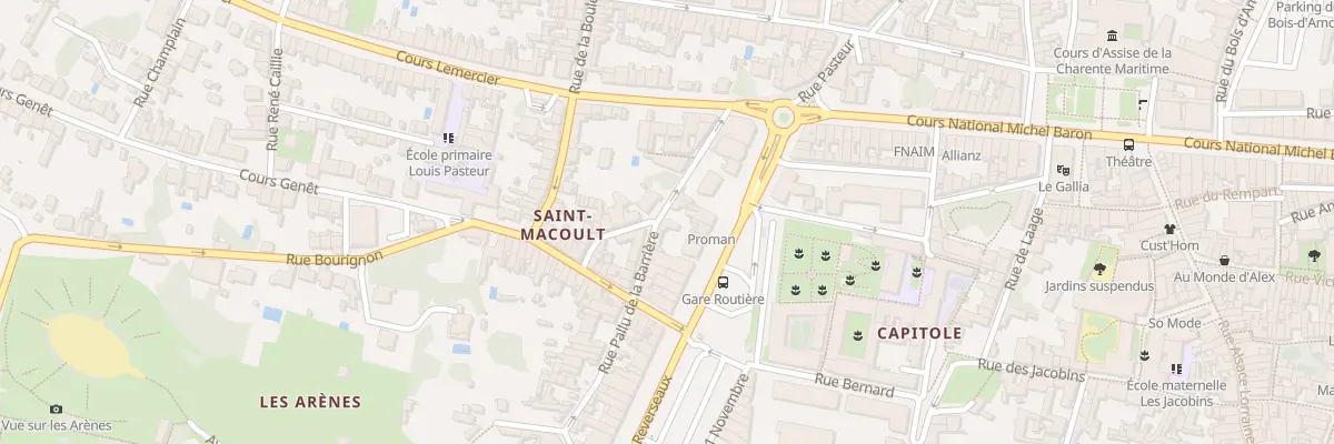 Plan du 48 Rue Pallu de la Barrière à Saintes
